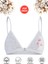 Özkan 0872 Kız Çocuk Pamuklu Pedsiz Kapsız Kalp Desenli Alıştırma Sütyeni Karışık Renk Büstiyer Likralı Rahat Süprem Ince Askılı Yarım Atlet 1