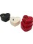 3pcs Kalp Mat Mix Renkli Karton Hediye Kutusu Kurdelalı 22X20-19X17-16X14CM (5131) 1