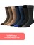 7'li Pamuk Erkek Soket Çorap Seti - Karışık Renkli Çemberli Çorap 1
