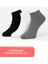 3'lü Pamuk Erkek Patik Çorap Seti - Karışık Renkli- Erkek Sneaker Çorap 1