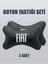 Fiat Yeni Logo Boyun Yastığı ve Emniyet Kemer Kılıfı Seti – Konforlu & Şık Tasarım 2