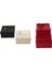 3pcs Kare Mat Mix Renkli - Kabartma Desen Karton Hediye Kutusu Kurdelalı 19-17-15CM (5131) 1