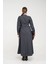 Kuşak Detaylı Denim Elbise K1733 5