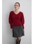 Yarasa Kol Yünlü Triko - Kırmızı 1