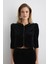 Kadife Bolero Ceket - Siyah 3