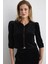 Kadife Bolero Ceket - Siyah 5