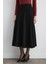 Volanlı Midi Etek - Siyah 2