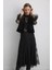Anka Koleksiyonu Dantel Uzun Etek - Siyah 3