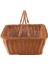 Dayanıklı Yapay Rattan El Yapımı Taşınabilir Piknik Sepeti Rattan Dokuma Süpermarket Alışveriş Sepeti Rattan Sepet (Yurt Dışından) 2