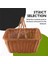 Dayanıklı Yapay Rattan El Yapımı Taşınabilir Piknik Sepeti Rattan Dokuma Süpermarket Alışveriş Sepeti Rattan Sepet (Yurt Dışından) 5