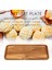 Akasya Servis Tepsisi, Dikdörtgen Masif Ahşap Düz Tabanlı Tabak, Meyve Tabağı, Tabak, Çay Tepsisi, Tatlı Tabağı - Küçük (Yurt Dışından) 4