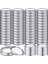 100 Parça Konserve Kavanozu Kapakları ve Bantları Seti Silikon Conta Halkaları Sızdırmaz ve Güvenli Konserveleme ile Bölmeli Tip Kapaklar 70MM (Yurt Dışından) 1