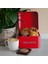 Home Biscutis Galvaniz Metal Saklama Kutusu - Kırmızı 2