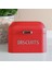 Home Biscutis Galvaniz Metal Saklama Kutusu - Kırmızı 4
