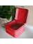 Home Biscutis Galvaniz Metal Saklama Kutusu - Kırmızı 5