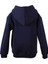 Fermuarlı Kapüşonlu Hırka Lacivert Erkek Çocuk Sweatshirt 3 Ip Şardonlu Basic 3