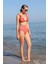 Moda Kadın Fırfırlı Yüksek Bel Kiremit Alt Üst Bikini Takım 8