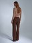 72209 Beli Lastikli Pantolon-Kahve 2