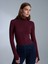 32253 Yün Karışımlı Balıkçı Yaka Top-Bordo 1