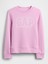 Kız Çocuk Pembe Grafik Gap Logo Sweatshirt 5
