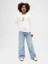Kız Çocuk Krem Grafik Gap Logo Sweatshirt 3