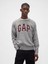 Erkek Gri Relaxed Gap Logo Intarsia Sweat 1