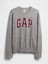 Erkek Gri Relaxed Gap Logo Intarsia Sweat 2