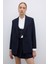 Punto Dikişli Kruvaze Blazer Ceket Lacivert K2616014_015 1