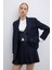 Punto Dikişli Kruvaze Blazer Ceket Lacivert K2616014_015 4