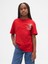 Kız Çocuk Kırmızı Grafik Baskılı Tunik T-Shirt 1