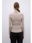 %100 Yün Balıkçı Yaka Triko Bej K2671032_024 2