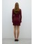 Triko Mini Elbise Bordo K2672002_008 2