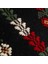 Üç Güller Motifli Siyah El Dokuma Kilim 130X68 cm Geleneksel El Işçiliği 4