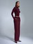 72209 Beli Lastikli Pantolon-Bordo 1