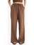 Wide Leg Çift Cepli Beli Lastikli Standart Boy Keten Karışımlı Pantolon E1981AX25SM 16
