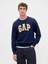 Erkek Lacivert Relaxed Gap Logo Intarsia Sweat 1