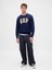 Erkek Lacivert Relaxed Gap Logo Intarsia Sweat 5