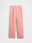 Kız Çocuk Açık Pembe %100 Geri Dönüştürülmüş Flannel Pijama Altı 1