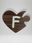 F Harfi (Sol Parça) – Ahşap Puzzle Kalp Harf Magnet – Buzdolabı Süsü – Ikili Uyumlu (KOD:1002) 1