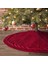 48 Inç Noel Ağacı Etek Büyük Noel Ağacı Etekler Yuvarlak Taban Etek 6-8ft Noel Ağacı Dekorasyon Noel Dekor Kırmızı (Yurt Dışından) 4