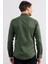 Erkek Slim Fit Dar Kesim Uzun Kollu Pamuklu Oxford Doku Kolay Ütülenebilir Yeşil Düğmeli Yaka Gömlek 4