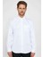 Erkek Regular Fit Klasik Kesim Kolay Ütü Nefes Alan Doku Kravatlık Dört Mevsim Beyaz Gömlek 1