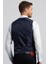 Slim Fit Dar Kesim Düz Cepli Erkek Yelek 4