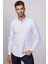 Slim Fit Uzun Kollu Çizgili Yaka Düğmeli Erkek Gömlek 2