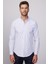Slim Fit Uzun Kollu Çizgili Yaka Düğmeli Erkek Gömlek 3