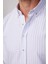 Slim Fit Uzun Kollu Çizgili Yaka Düğmeli Erkek Gömlek 4