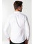 Slım Fit Uzun Kollu Düz Erkek Beyaz Gömlek 3