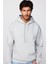 Unisex Oversize Geniş Kesim Pamuklu Yumuşak Dokulu Içi Polarlı Basic Taş Renk Kapüşonlu Sweatshirt 2