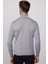 Erkek Slim Fit Dar Kesim Tam Balıkçı Yaka Düz Yün Gri Triko Kazak 5