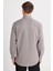 Erkek Regular Fit Rahat Kesim Çift Cepli Spor Yaka Denim Gri Gömlek 5